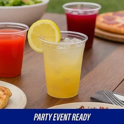Genuine Joe 12 oz Clear Plastic Cups - 12 fl oz - Clear - Plastic - Cold Drink, Beverage - 25 / Pack