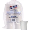 Genuine Joe 8 oz Disposable Hot Cups - 8 fl oz - White - Polyurethane - Hot Drink, Hot Drink, Beverage - 50 Pack - 5 / Bundle