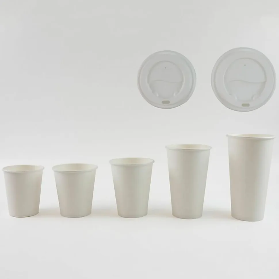 Genuine Joe 8 oz Disposable Hot Cups - 8 fl oz - White - Polyurethane - Hot Drink, Hot Drink, Beverage - 50 Pack - 5 / Bundle