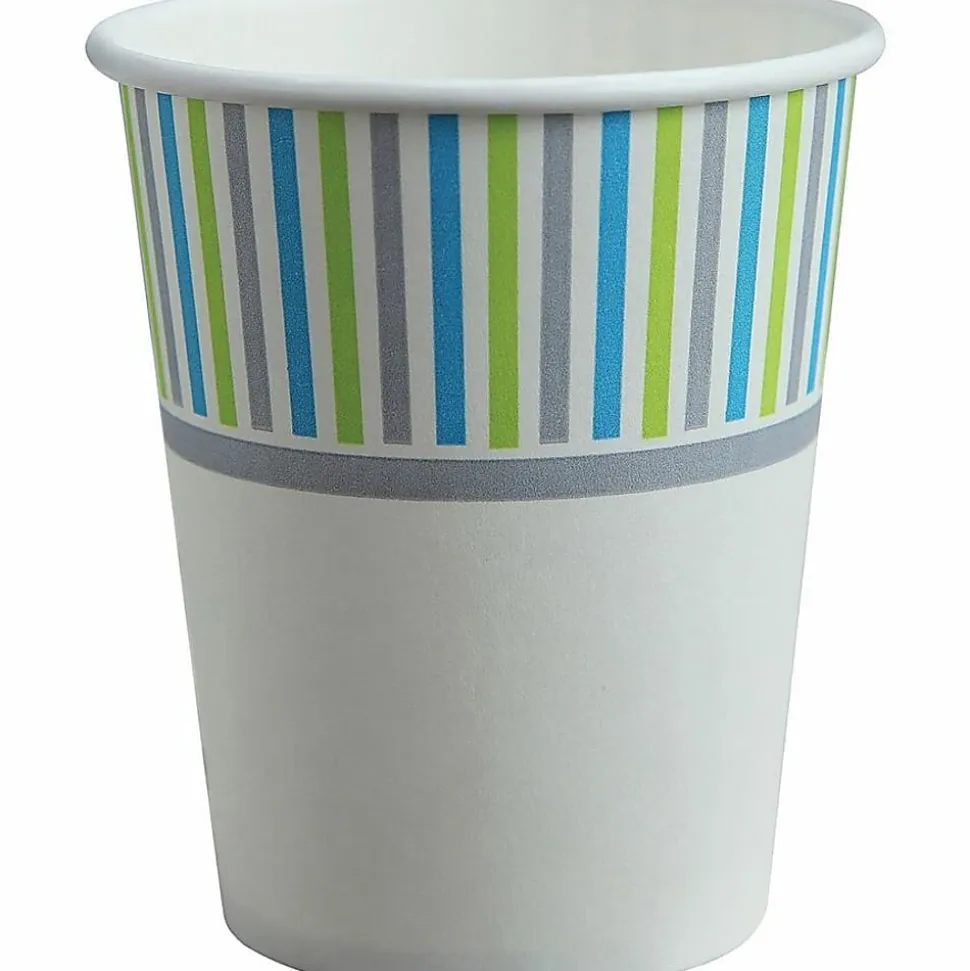 Genuine Joe 12 oz Hot Beverage Cups - 12 fl oz - Assorted - Paper - Hot Chocolate, Cappuccino, Tea, Coffee, Beverage - 50/Pack - 20 / Carton