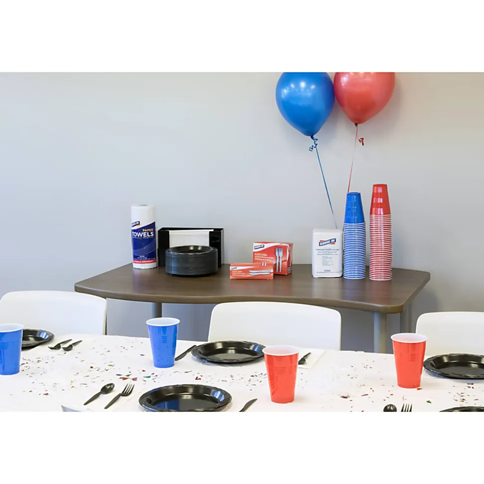 Genuine Joe 16 oz Plastic Party Cups - 50 - 16 fl oz - 1000 / Carton - Red - Plastic - Party, Cold Drink, Beverage