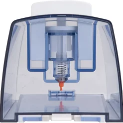 Genuine Joe 30 oz Soap Dispenser - Manual - 30 fl oz Capacity - See-through Tank, Water Resistant, Soft Push - Clear - 1 Each