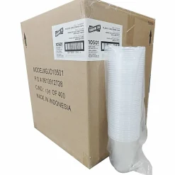 Genuine Joe 16 oz Transparent Beverage Cups - 16 fl oz - Clear - Plastic - Beverage - 50/Bag - 20 / Carton