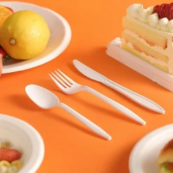 Genuine Joe 6-Piece Fork/Knife/Spoon Utensil Kit - 250 Piece(s) - Cutlery Set - 1x Spoon - 1x Fork - 1x Knife - 58943