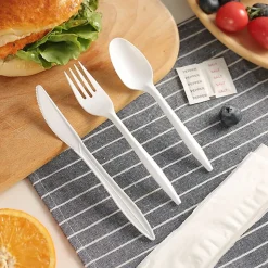 Genuine Joe 6-Piece Fork/Knife/Spoon Utensil Kit - 250 Piece(s) - Cutlery Set - 1x Spoon - 1x Fork - 1x Knife - 58943