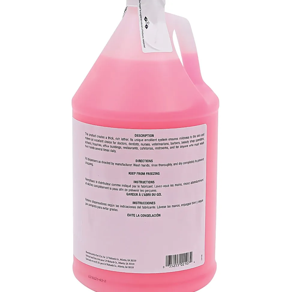 Genuine Joe Pink Lotion Soap - 1 gal - Hand, Skin - Pink - Rich Lather - 4 / Carton