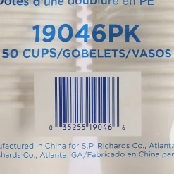 Genuine Joe Polyurethane-Lined Disposable Hot Cups, Single, 10 Oz, White, Pack Of 50