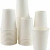 Genuine Joe Polyurethane-Lined Disposable Hot Cups, Single, 8 Oz, White, Pack Of 50