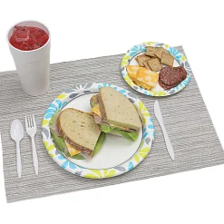 Genuine Joe Printed Paper Plates, 10