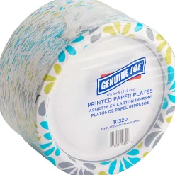 Genuine Joe Printed Paper Plates, 9