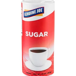 Genuine Joe Pure Sugar Canisters, 20 Oz., Pack Of 3