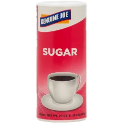 Genuine Joe Pure Sugar Canisters, 20 Oz., Pack Of 3