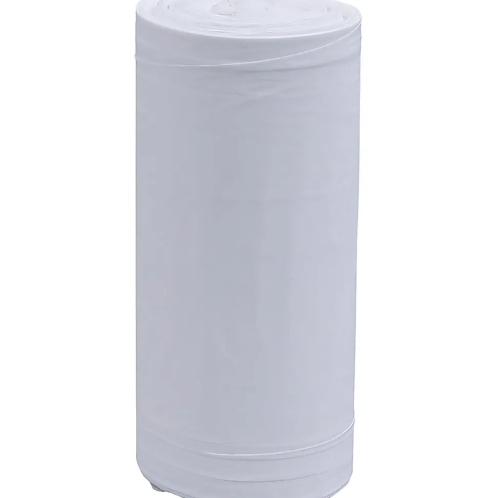 Genuine Joe 75% Recycled Heavy-Duty Contractor Trash Bags, 0.8 mil, 13 Gallons, 24" x 31", White, Box Of 150
