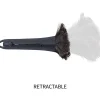 Genuine Joe Retractable Feather Duster - Plastic Handle - Brown - 1 Each