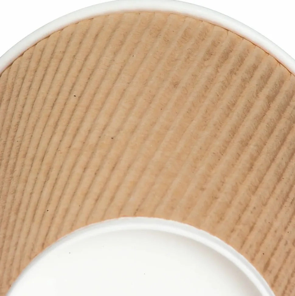 Genuine Joe Ripple Hot Cups, 12 Oz, Brown, Pack Of 25