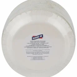 Genuine Joe Round Paper Plates, 8-5/8