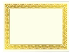 Geographics Foil Certificates, 8-1/2