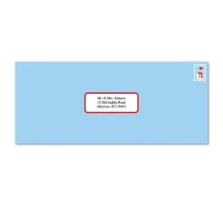 Geo Studios Envelopes, #10, Blue Snowfall, Pack Of 35 Envelopes