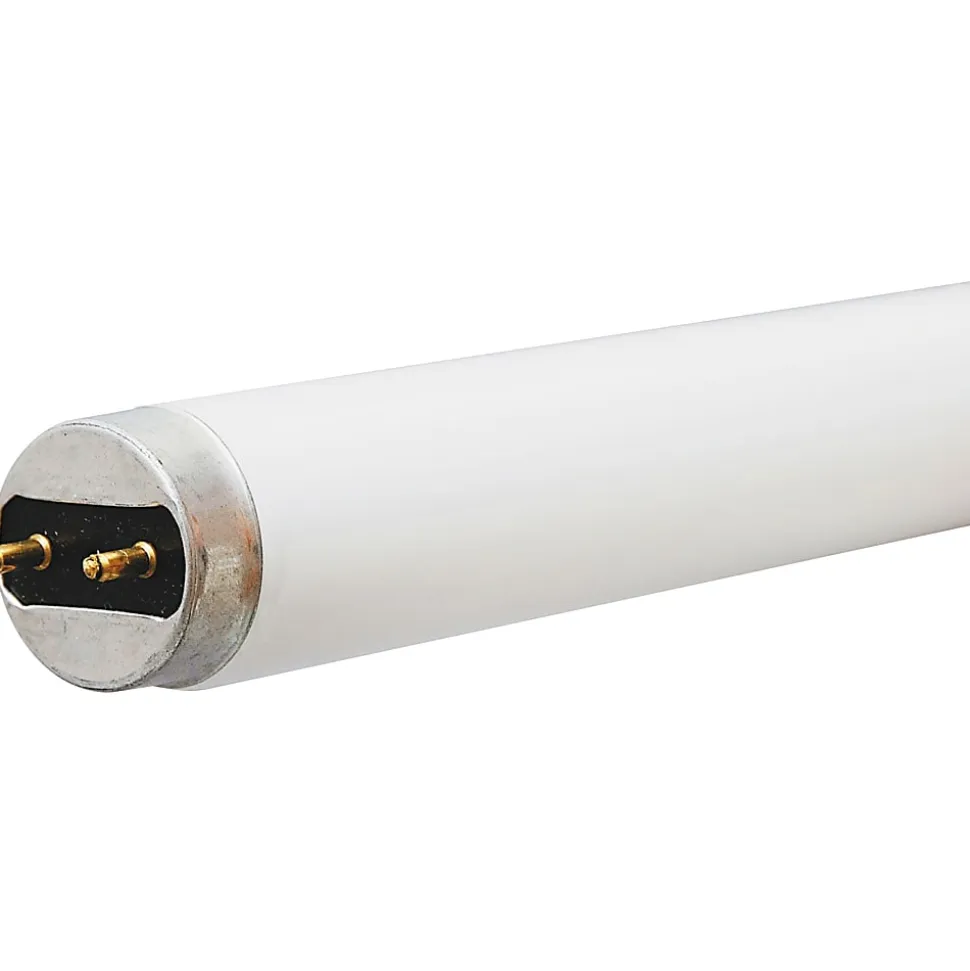GE T8 Fluorescent 18" Tubes, 15 Watts, Cool White, Pack Of 6