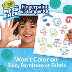 Get ready for a colorful adventure with the Color Wonder Fingerpaint & Stamper Kit!