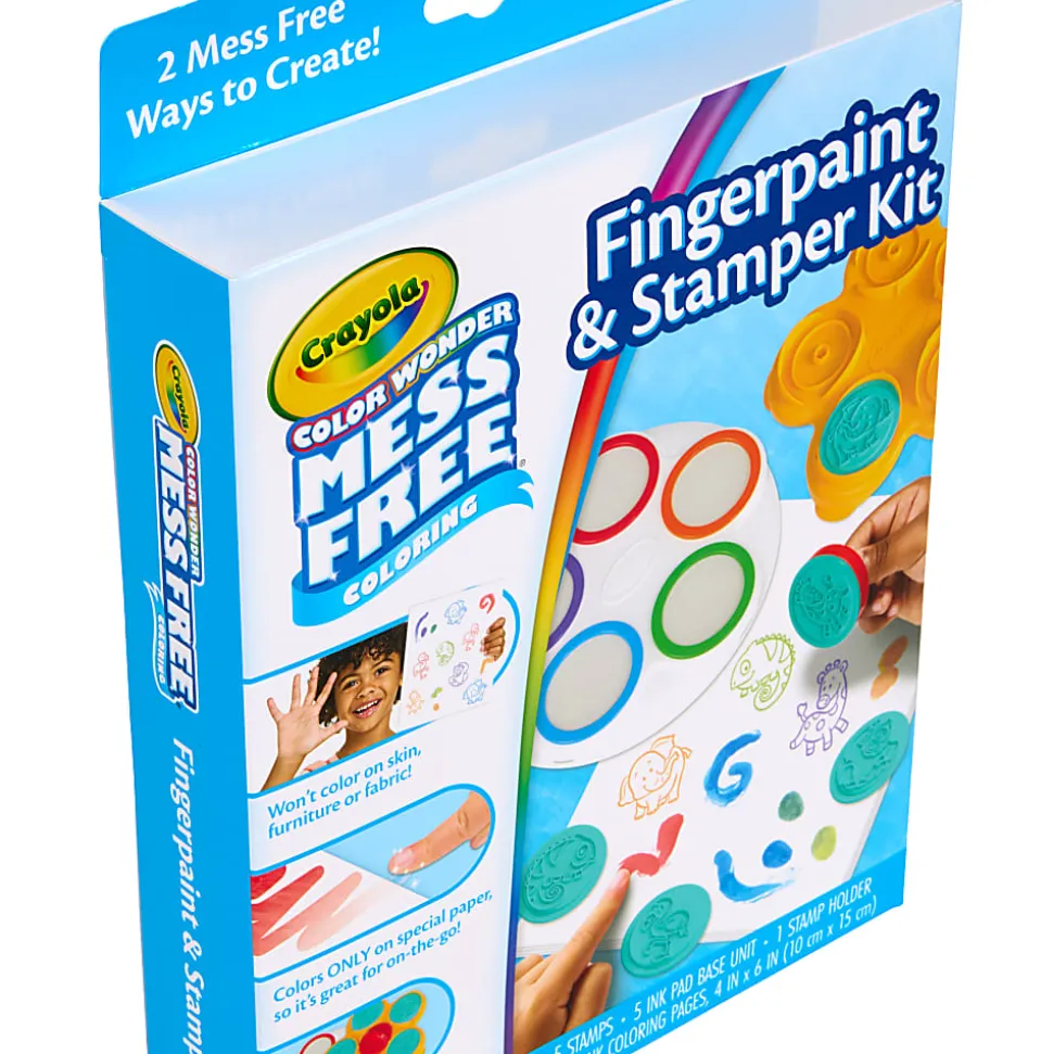 Get ready for a colorful adventure with the Color Wonder Fingerpaint & Stamper Kit!