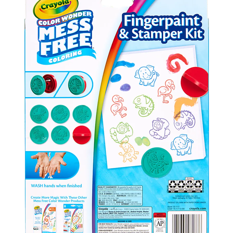 Get ready for a colorful adventure with the Color Wonder Fingerpaint & Stamper Kit!