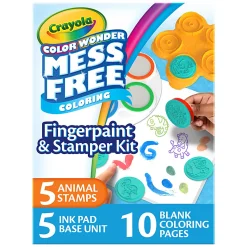 Get ready for a colorful adventure with the Color Wonder Fingerpaint & Stamper Kit!