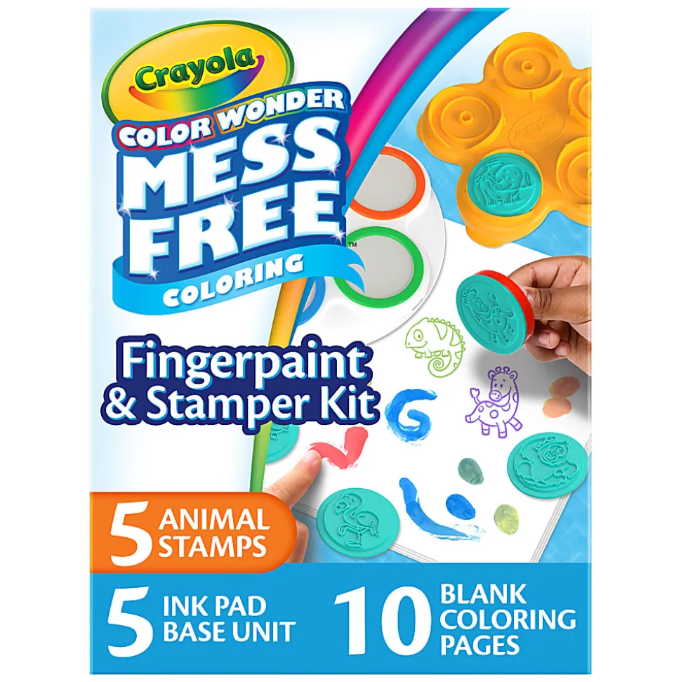 Get ready for a colorful adventure with the Color Wonder Fingerpaint & Stamper Kit!