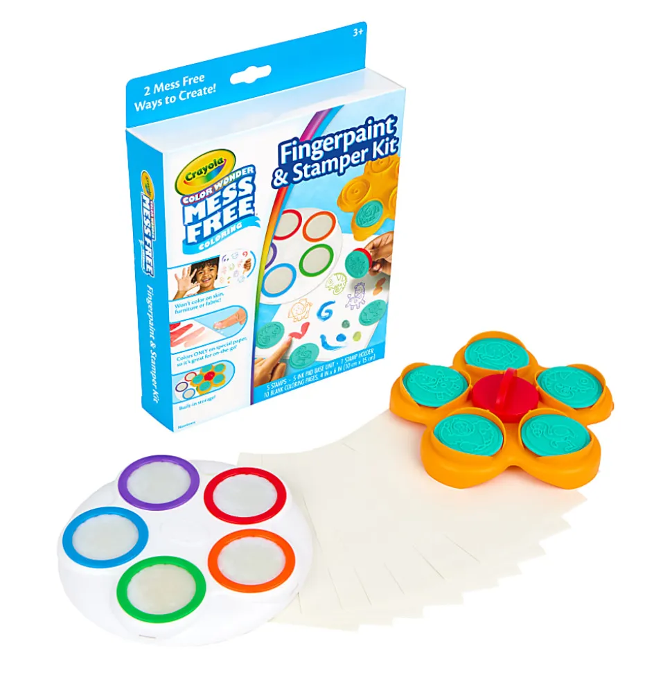 Get ready for a colorful adventure with the Color Wonder Fingerpaint & Stamper Kit!