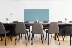 Ghent Aria Low Profile Magnetic Dry-Erase Whiteboard, Glass, 36” x 72”, Denim