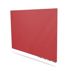 Ghent Aria Low Profile Magnetic Dry-Erase Whiteboard, Glass, 36” x 48”, Rose
