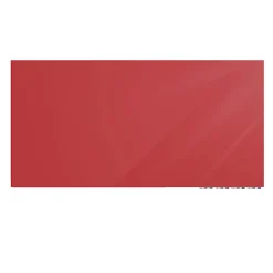Ghent Aria Low Profile Magnetic Dry-Erase Whiteboard, Glass, 36” x 48”, Rose