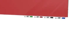 Ghent Aria Low Profile Magnetic Dry-Erase Whiteboard, Glass, 36” x 48”, Rose