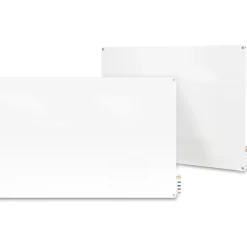 Ghent Harmony Magnetic Glass Unframed Dry-Erase Whiteboard with Radius Corners, 48" x 72", White