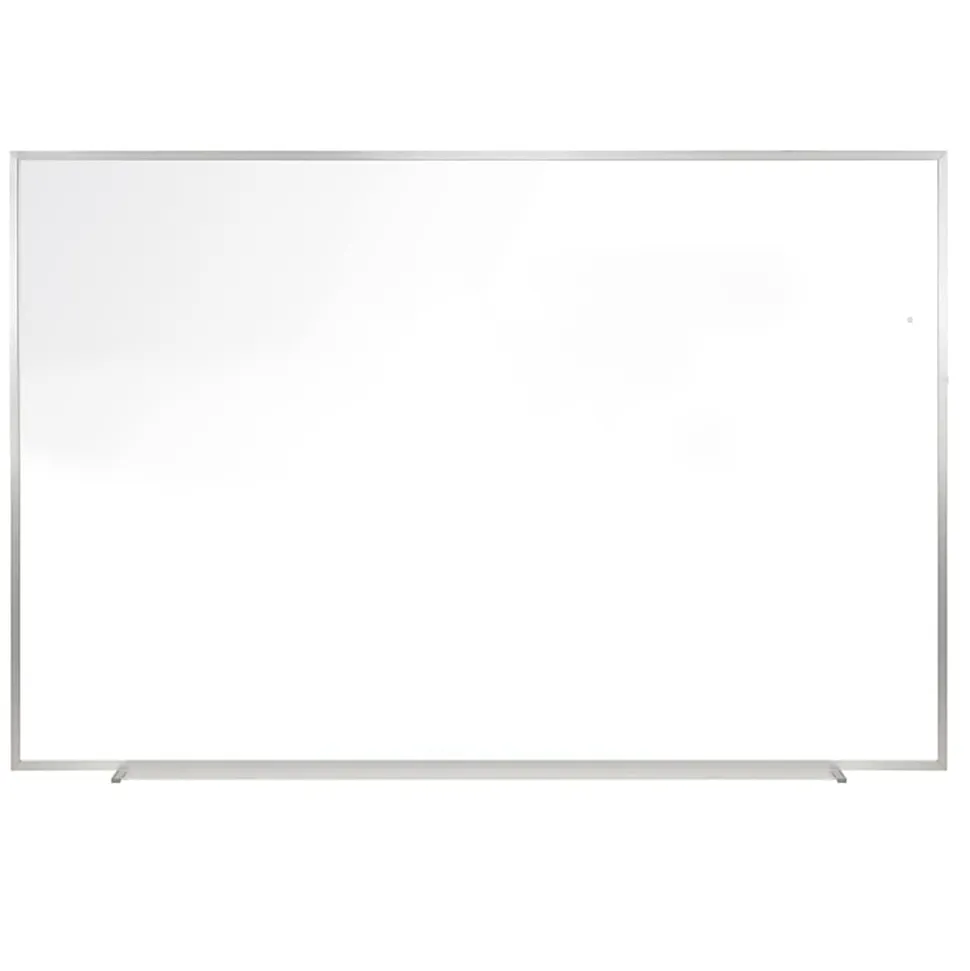 Ghent Magnetic Dry-Erase Whiteboard, Porcelain, 60-1/2" x 36-1/2", White, Satin Aluminum Frame