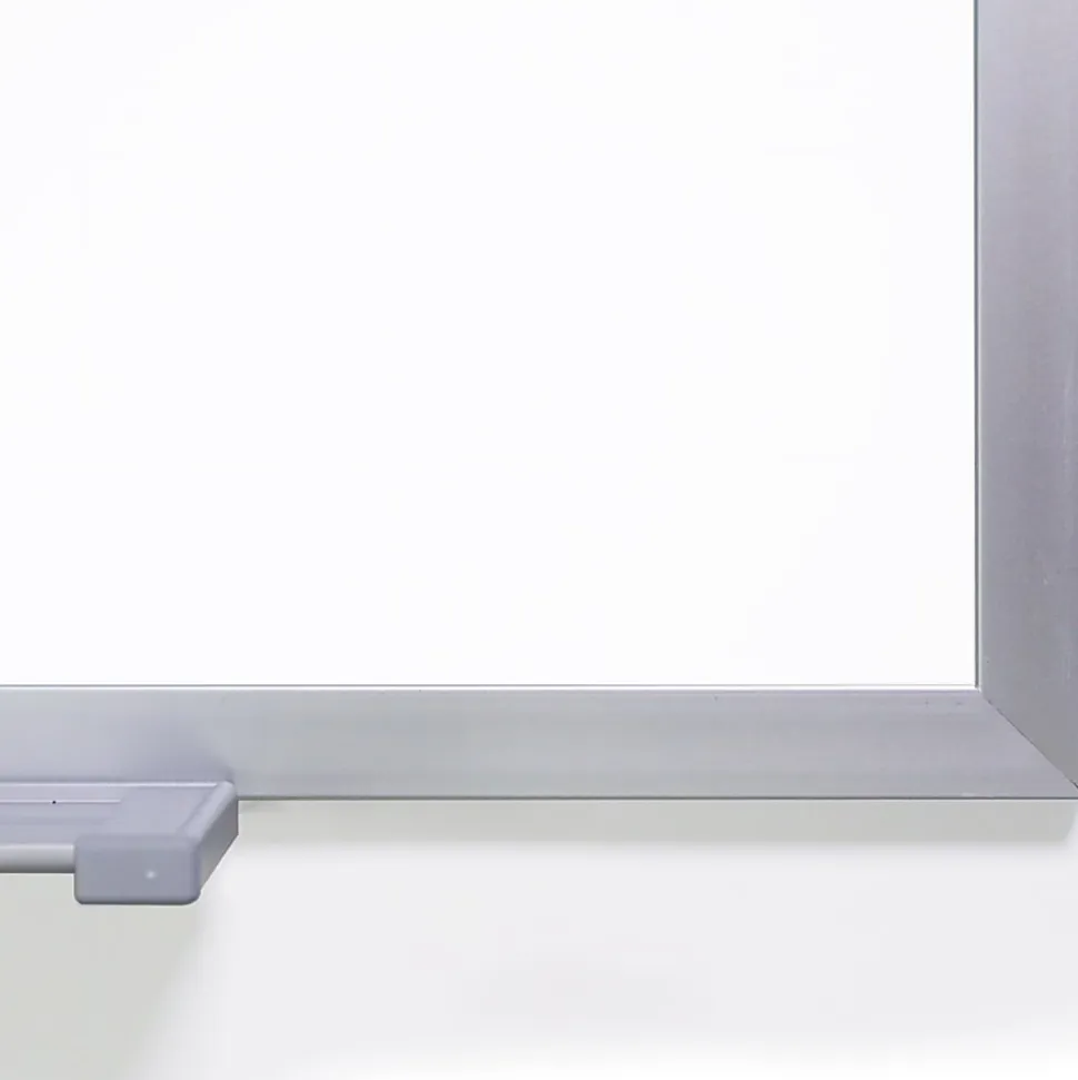 Ghent Magnetic Porcelain Dry-Erase Whiteboard, 48" x 120", Aluminum Frame With Silver Finish