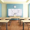 Ghent Magnetic Porcelain Dry-Erase Whiteboard, 48" x 60", Aluminum Frame With Silver Finish