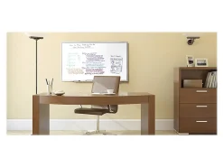 Ghent M2 Non-Magnetic Dry-Erase Whiteboard, 36" x 46 1/2", Satin Aluminum Frame