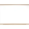 Ghent M1W Magnetic Dry-Erase Whiteboard, Porcelain, 48 1/2" x 60 1/2", Oak Wood Frame, Natural Finish
