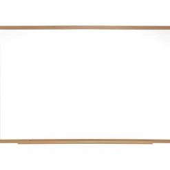 Ghent M1W Magnetic Dry-Erase Whiteboard, Porcelain, 48 1/2" x 60 1/2", Oak Wood Frame, Natural Finish