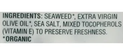 Gimme Roasted Organic Seaweed Snacks, Extra Virgin Olive Oil, 0.17 Oz, Total Qty 48