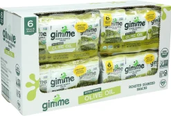 Gimme Roasted Organic Seaweed Snacks, Extra Virgin Olive Oil, 0.17 Oz, Total Qty 48