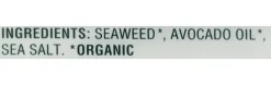 Gimme Roasted Organic Seaweed Snacks, Sea Salt Avocado Oil, 0.16 Oz, Total Qty 48