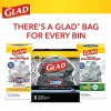 Glad® ForceFlex® Drawstring Trash Bags, 1.05 mil, 30 Gallons, Black, Box Of 25