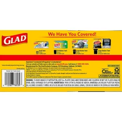 Glad ForceFlexPlus Drawstring Large Trash Bags, Large Size, 30 gal, 0.90 mil (23 Micron) Thickness, 50 Count - 78997