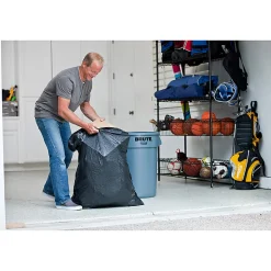 Glad ForceFlexPlus Drawstring Large Trash Bags, Large Size, 30 gal, 0.90 mil (23 Micron) Thickness, 50 Count - 78997