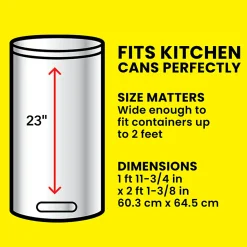 Glad ForceFlex Tall Kitchen Drawstring Trash Bags,  0.95 mil, 13 Gallon, Fresh Clean, 80 Count (78534)