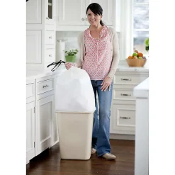 Glad® OdorShield® Tall Kitchen Trash Bags,  0.9 mil, 13 Gallons, Yellow, Box Of 40