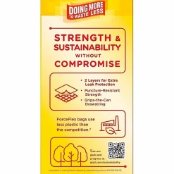 Glad® OdorShield® Tall Kitchen Trash Bags,  0.9 mil, 13 Gallons, Yellow, Box Of 40