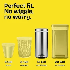 Glad® OdorShield Tall Kitchen Drawstring 0.78-mil Trash Bags, 13 Gallons, White, Pack Of 80 Bags